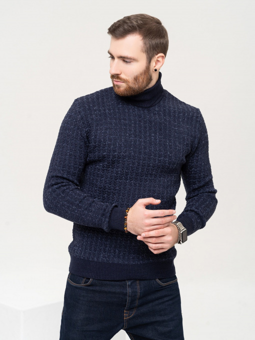 Светр ISSA Plus модель GN4-90_darkblue Фото