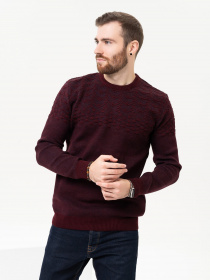 Джемпер ISSA Plus модель GN4-91_burgundy Джемпер ISSA Plus модель GN4-91_burgundy Фото
