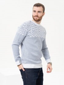 Джемпер ISSA Plus модель GN4-91_lightblue Джемпер ISSA Plus модель GN4-91_lightblue Фото