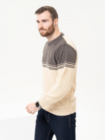 Джемпер ISSA Plus модель GN4-92_beige Фото