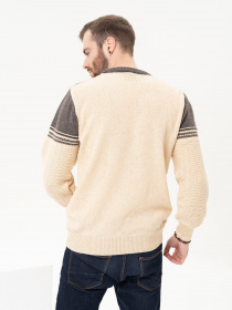 Джемпер ISSA Plus модель GN4-92_beige Фото