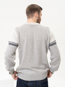 Джемпер ISSA Plus модель GN4-92_lightgray Фото