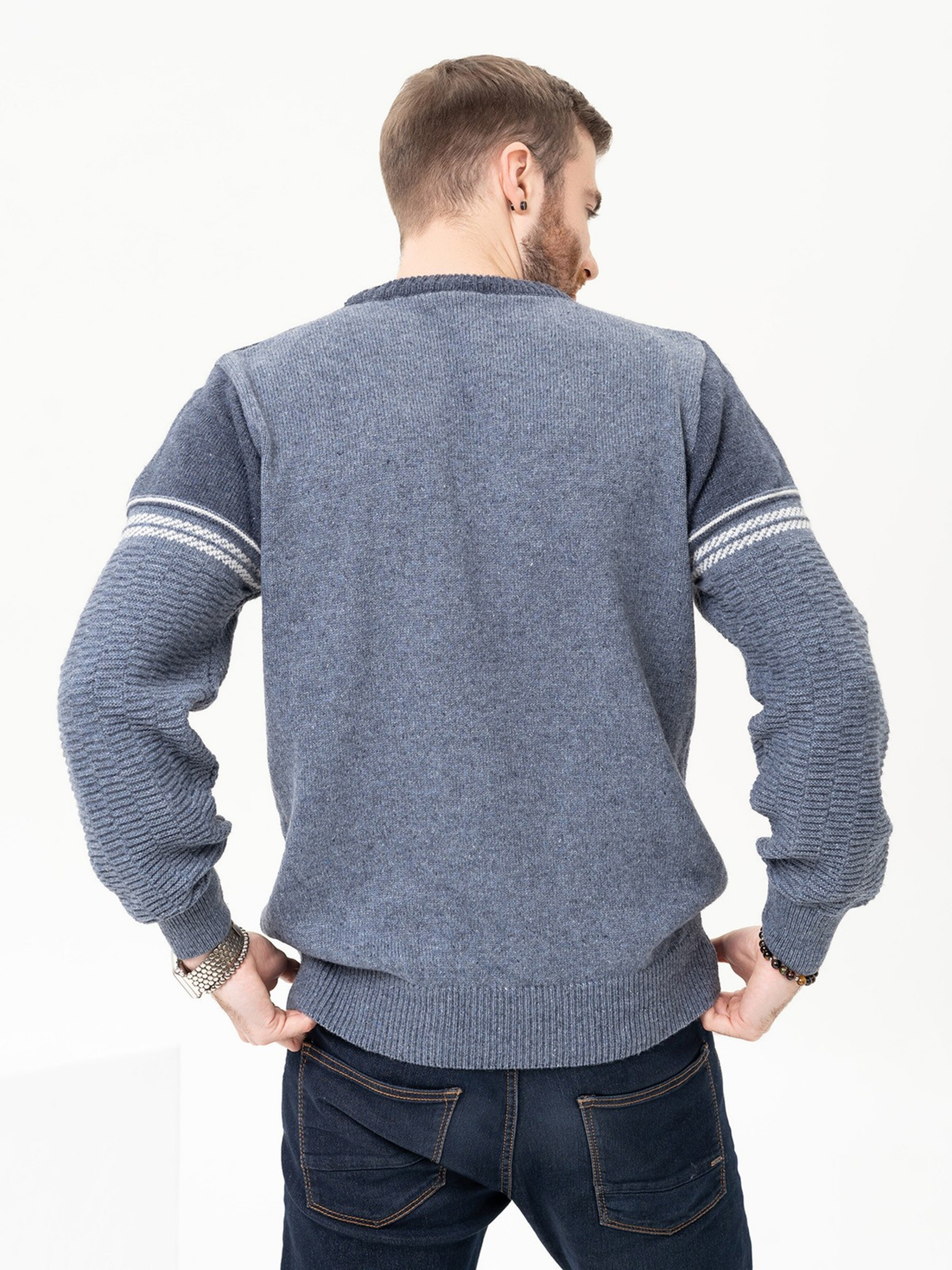 Джемпер ISSA Plus модель GN4-92_blue Джемпер ISSA Plus модель GN4-92_blue Фото