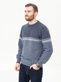 Джемпер ISSA Plus модель GN4-92_blue Джемпер ISSA Plus модель GN4-92_blue Фото