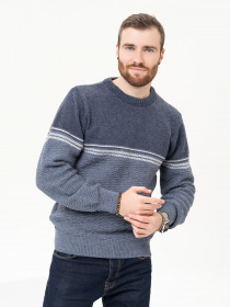 Джемпер ISSA Plus модель GN4-92_blue Джемпер ISSA Plus модель GN4-92_blue Фото