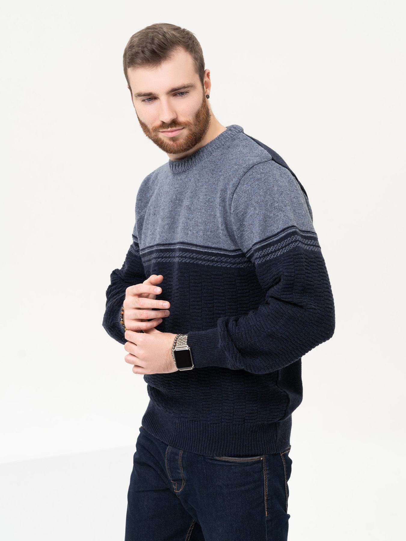 Джемпер ISSA Plus модель GN4-92_darkblue Джемпер ISSA Plus модель GN4-92_darkblue Фото