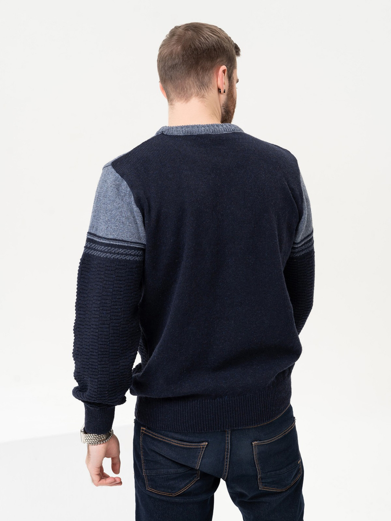 Джемпер ISSA Plus модель GN4-92_darkblue Джемпер ISSA Plus модель GN4-92_darkblue Фото