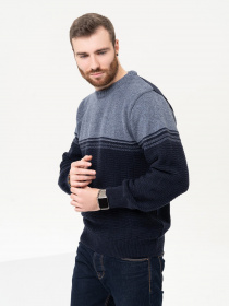 Джемпер ISSA Plus модель GN4-92_darkblue Джемпер ISSA Plus модель GN4-92_darkblue Фото