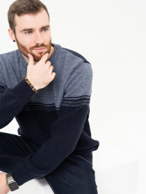 Джемпер ISSA Plus модель GN4-92_darkblue Джемпер ISSA Plus модель GN4-92_darkblue Фото