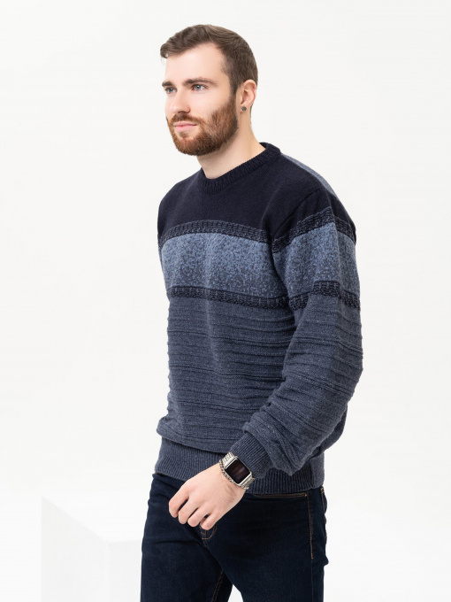 Джемпер ISSA Plus модель GN4-93_blue Фото