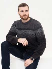 Джемпер ISSA Plus модель GN4-93_darkgray Фото