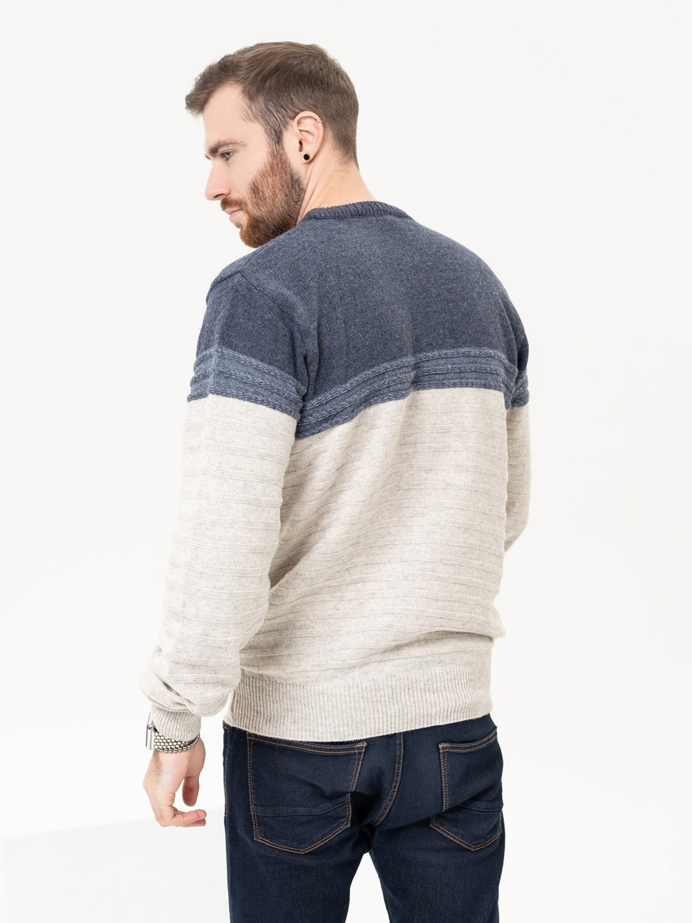 Джемпер ISSA Plus модель GN4-94_blue Джемпер ISSA Plus модель GN4-94_blue Фото