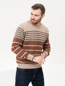 Джемпер ISSA Plus модель GN4-95_beige Джемпер ISSA Plus модель GN4-95_beige Фото