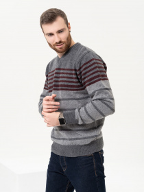 Джемпер ISSA Plus модель GN4-95_grey Джемпер ISSA Plus модель GN4-95_grey Фото