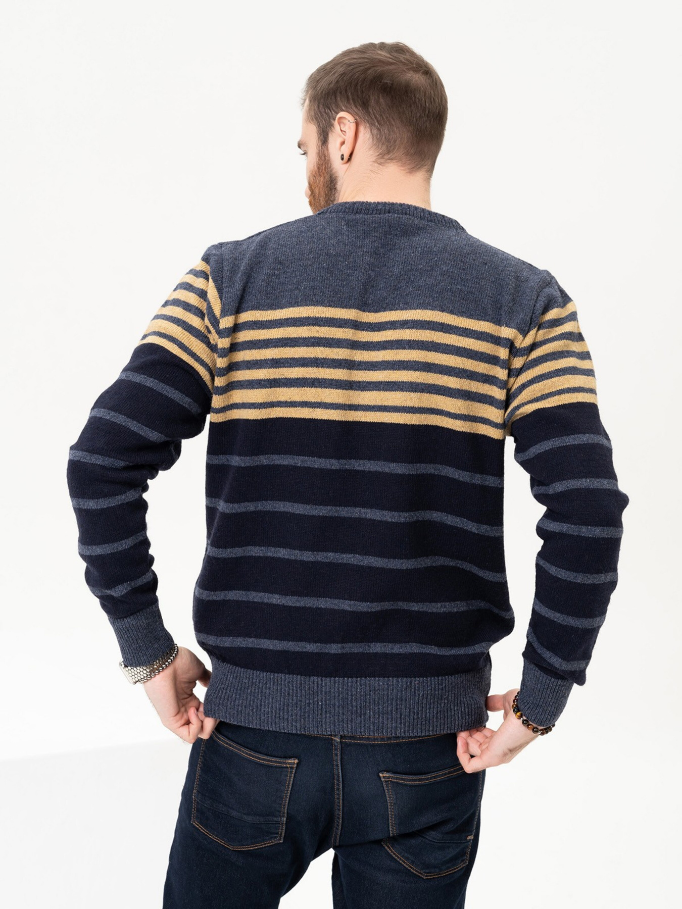 Джемпер ISSA Plus модель GN4-95_blue Джемпер ISSA Plus модель GN4-95_blue Фото