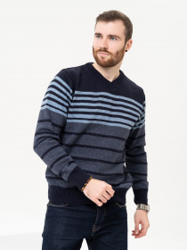 Джемпер ISSA Plus модель GN4-95_darkblue Фото