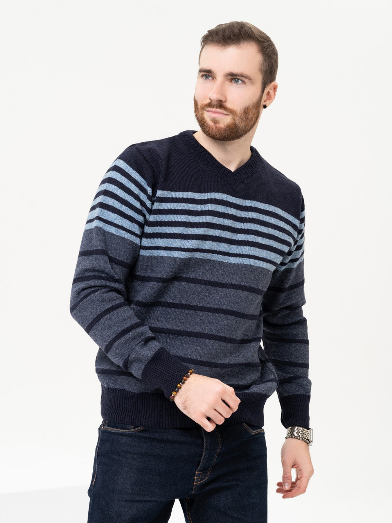 Джемпер ISSA Plus модель GN4-95_darkblue Джемпер ISSA Plus модель GN4-95_darkblue Фото