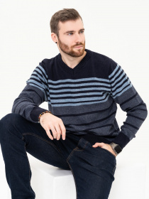 Джемпер ISSA Plus модель GN4-95_darkblue Джемпер ISSA Plus модель GN4-95_darkblue Фото