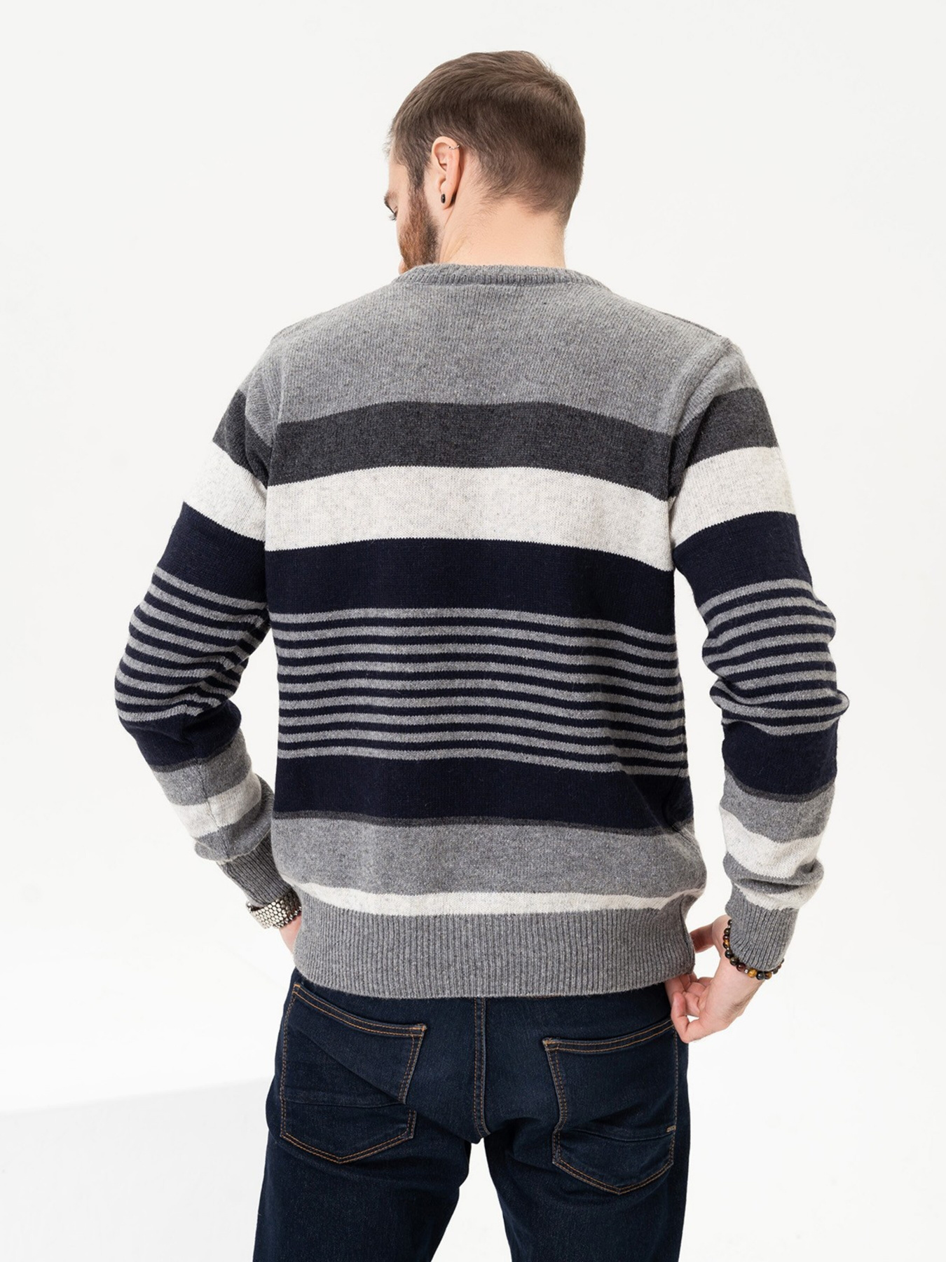 Джемпер ISSA Plus модель GN4-96_grey Джемпер ISSA Plus модель GN4-96_grey Фото