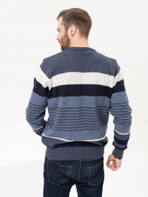 Джемпер ISSA Plus модель GN4-96_blue Джемпер ISSA Plus модель GN4-96_blue Фото