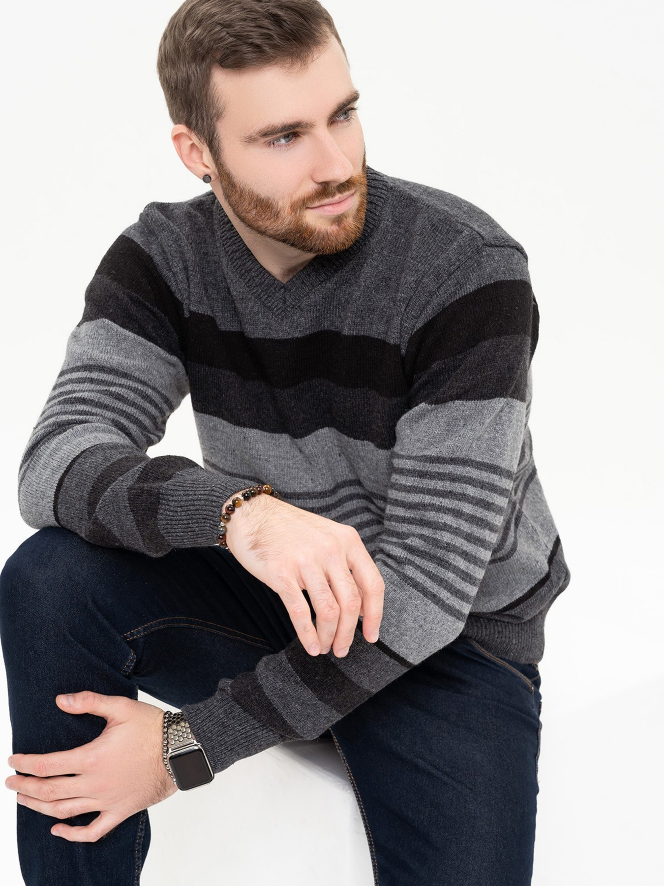 Джемпер ISSA Plus модель GN4-96_darkgray Фото