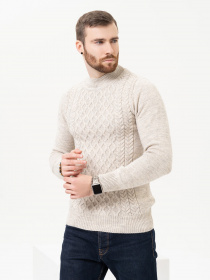 Джемпер ISSA Plus модель GN4-97_beige Джемпер ISSA Plus модель GN4-97_beige Фото