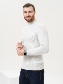 Джемпер ISSA Plus модель GN4-97_lightgray Джемпер ISSA Plus модель GN4-97_lightgray Фото