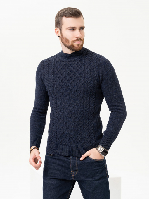 Джемпер ISSA Plus модель GN4-97_darkblue Фото