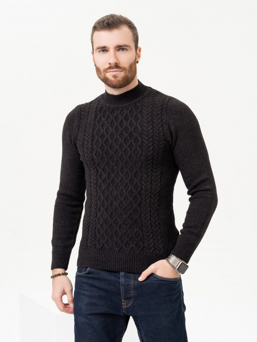 Джемпер ISSA Plus модель GN4-97_black Фото