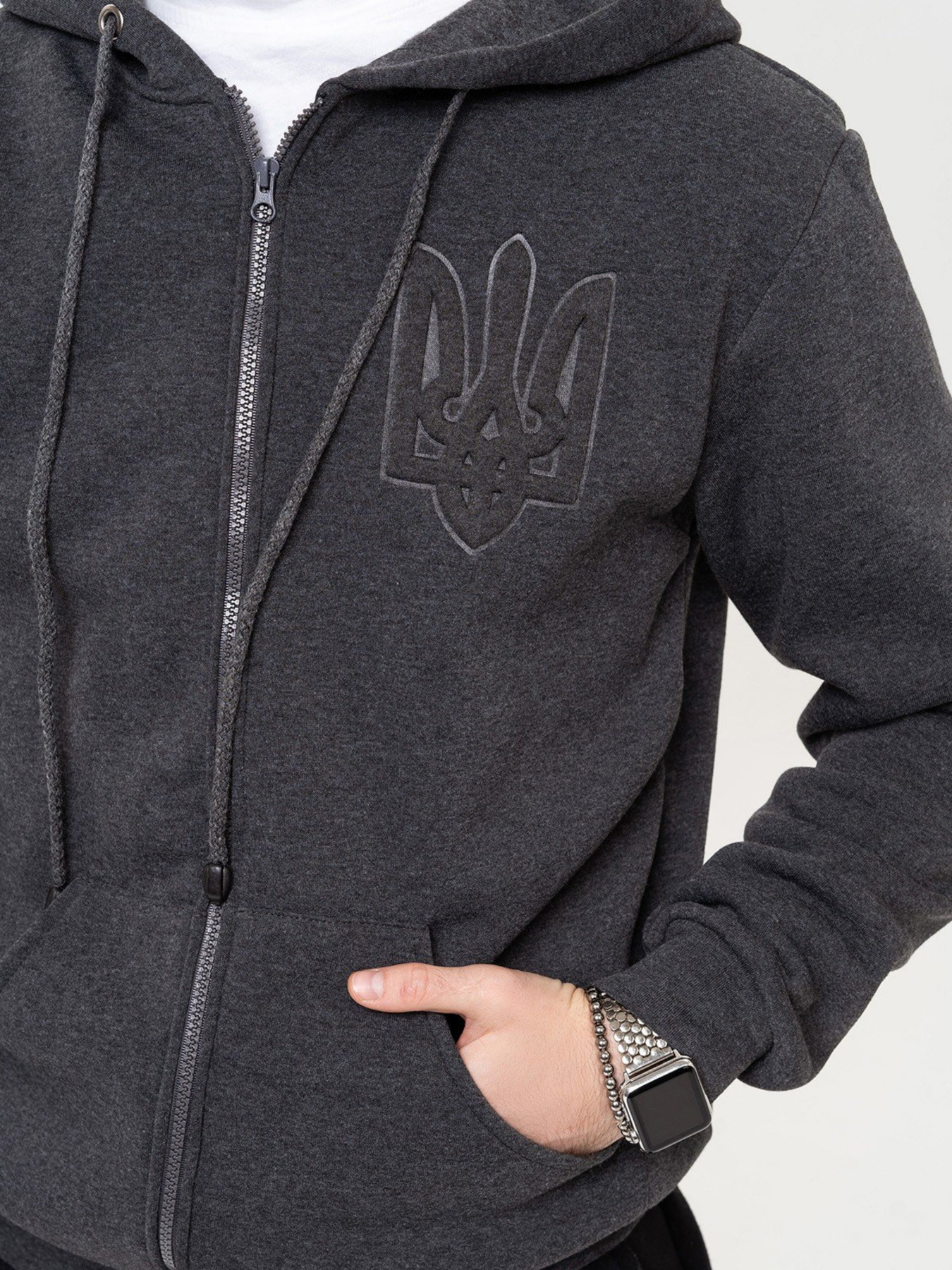 Кофта ISSA Plus модель GN-505_darkgray Кофта ISSA Plus модель GN-505_darkgray Фото