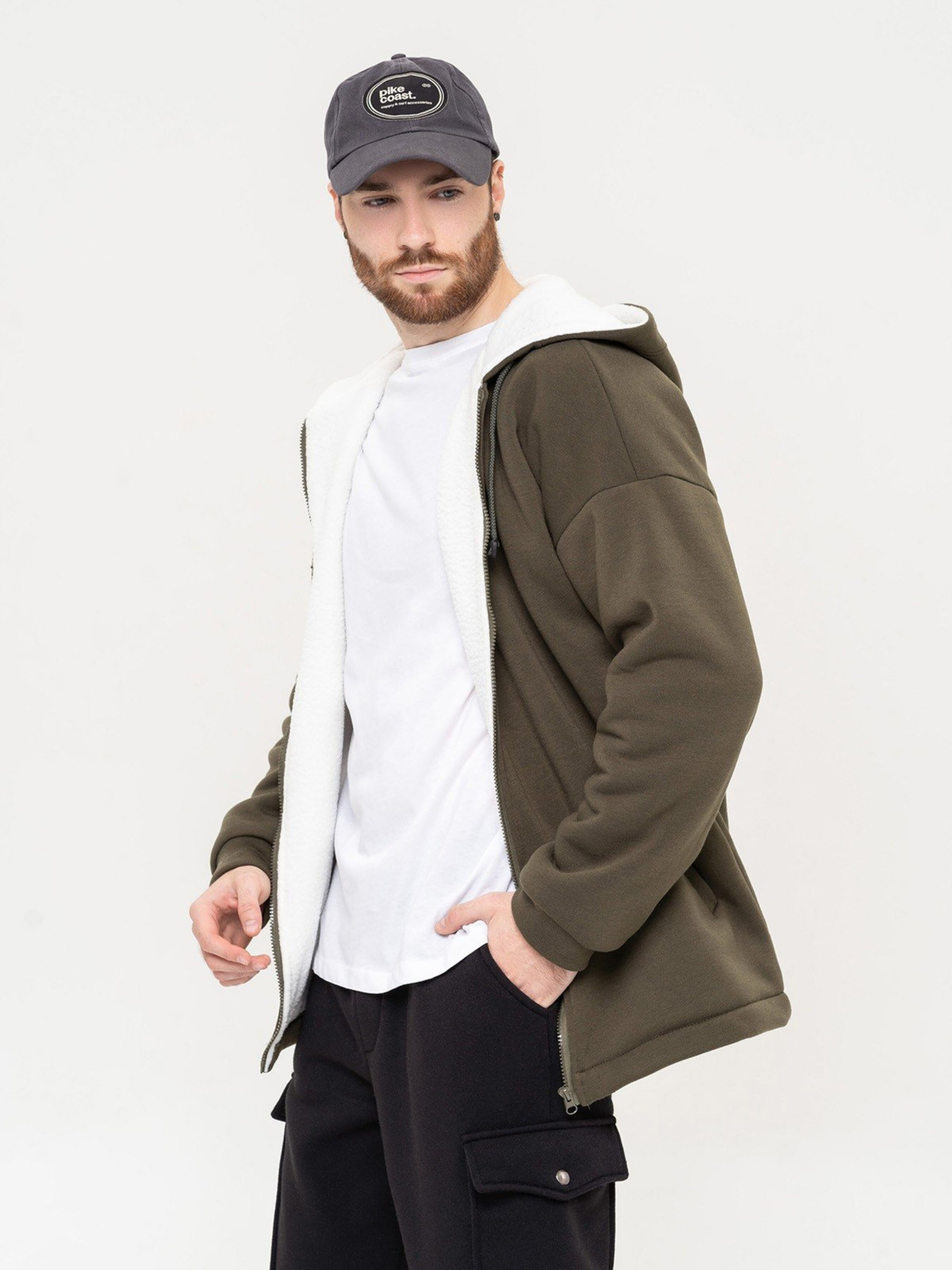 Кофта ISSA Plus модель GN-505_khaki Фото