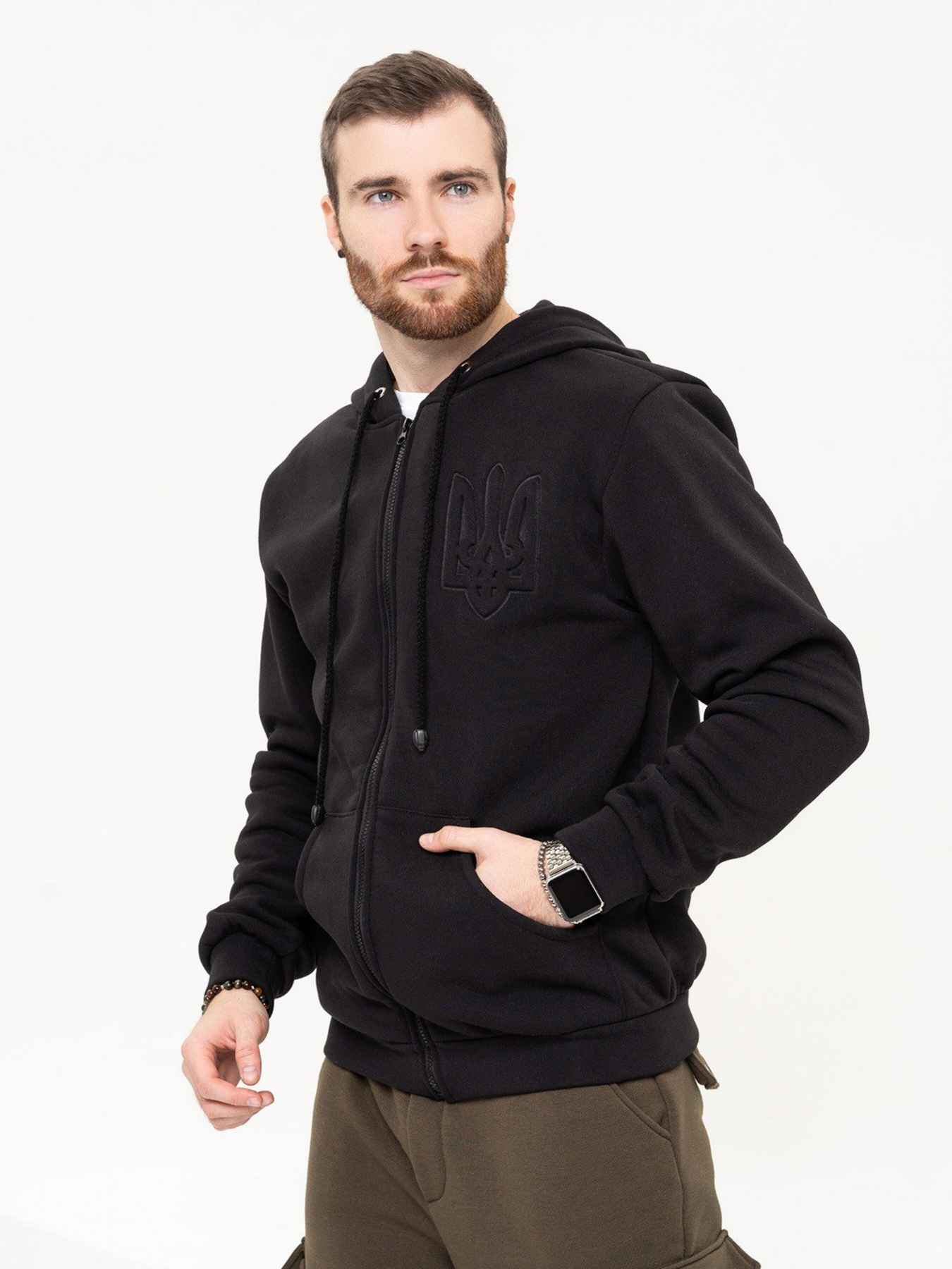 Кофта ISSA Plus модель GN-506_black Фото