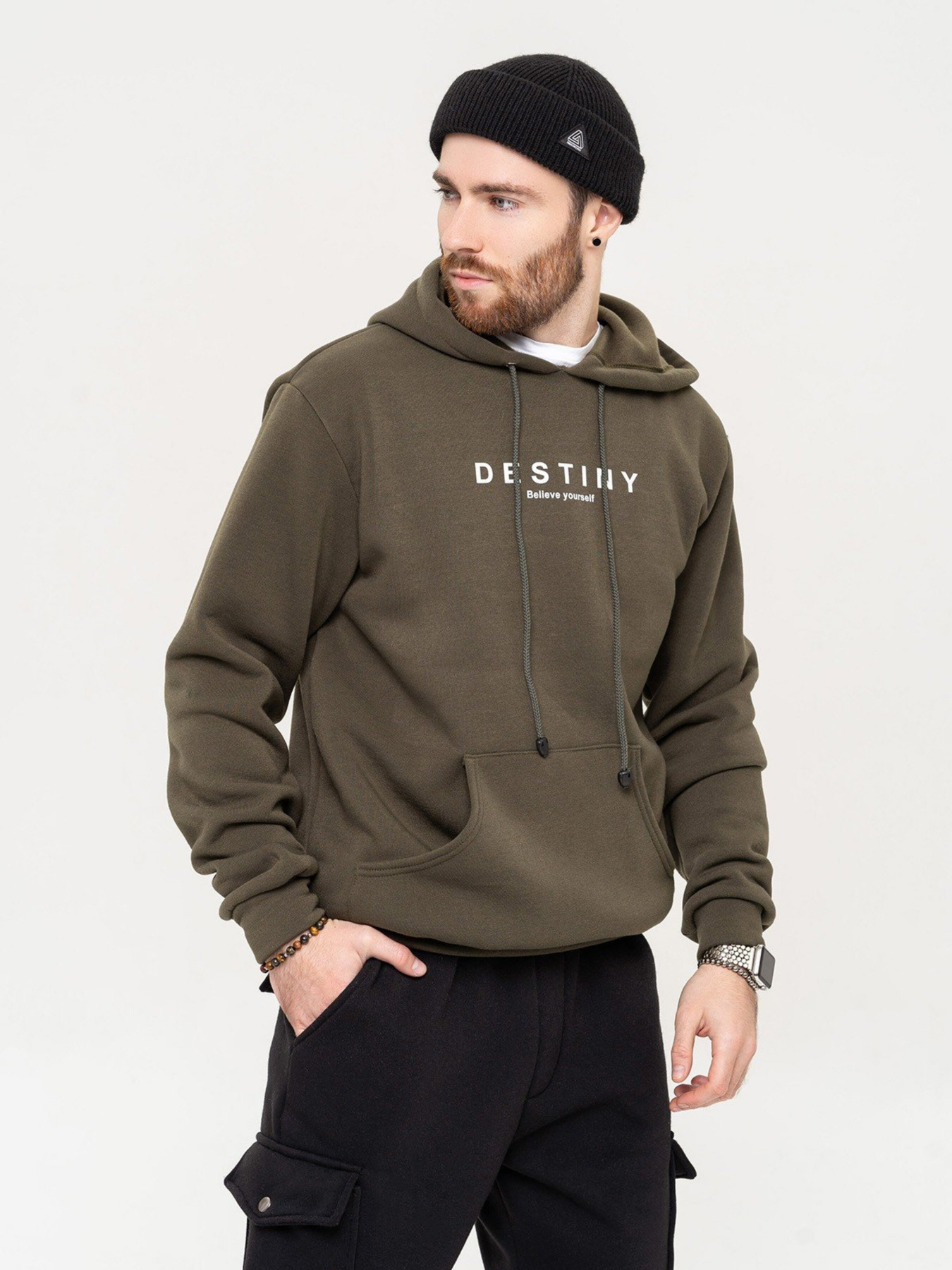 Худи ISSA Plus модель GN-507_khaki Фото