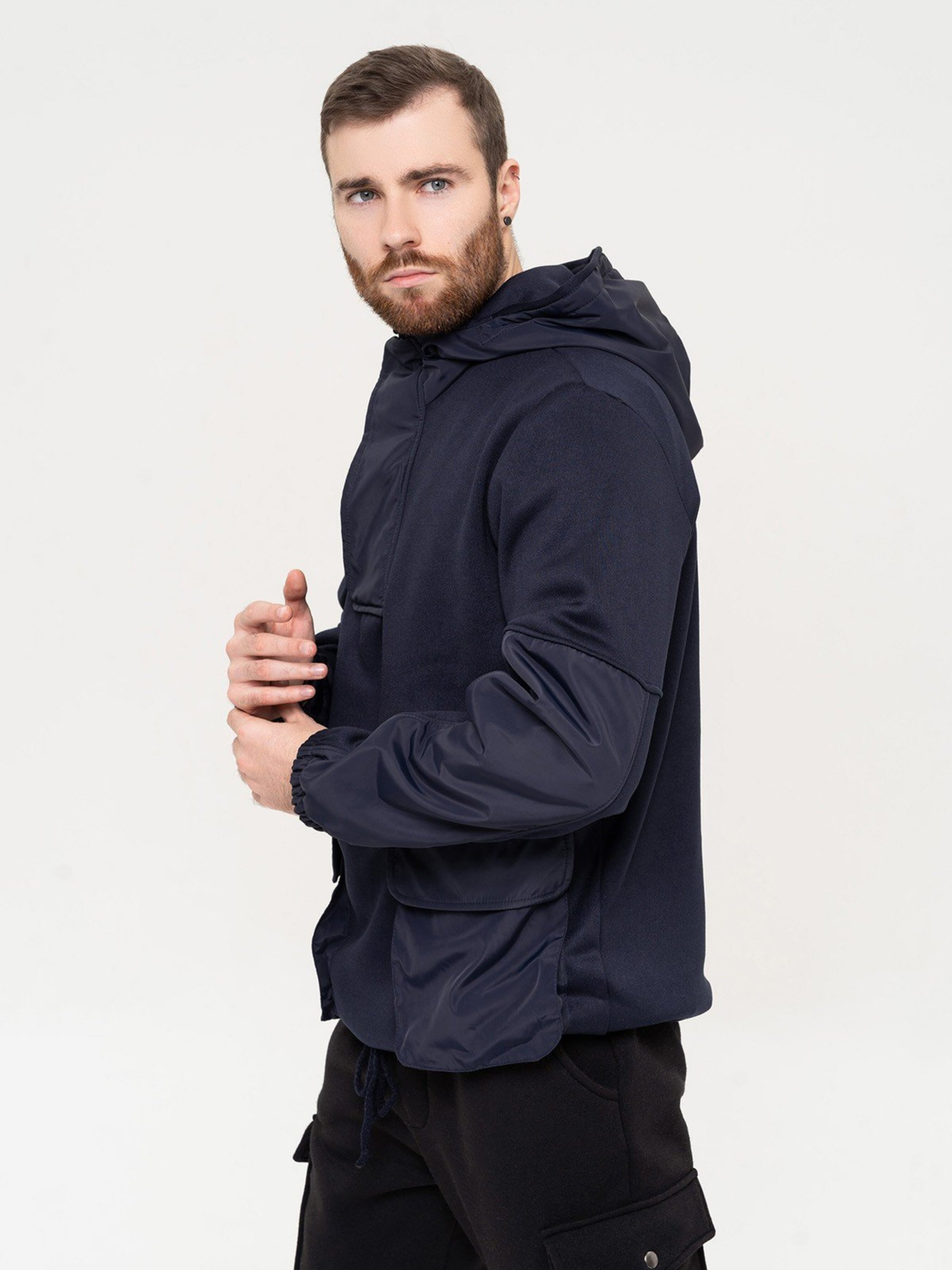 Кофта ISSA Plus модель GN-508_blue Кофта ISSA Plus модель GN-508_blue Фото