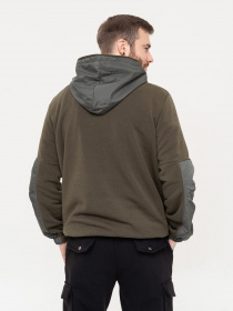 Кофта ISSA Plus модель GN-508_khaki Кофта ISSA Plus модель GN-508_khaki Фото