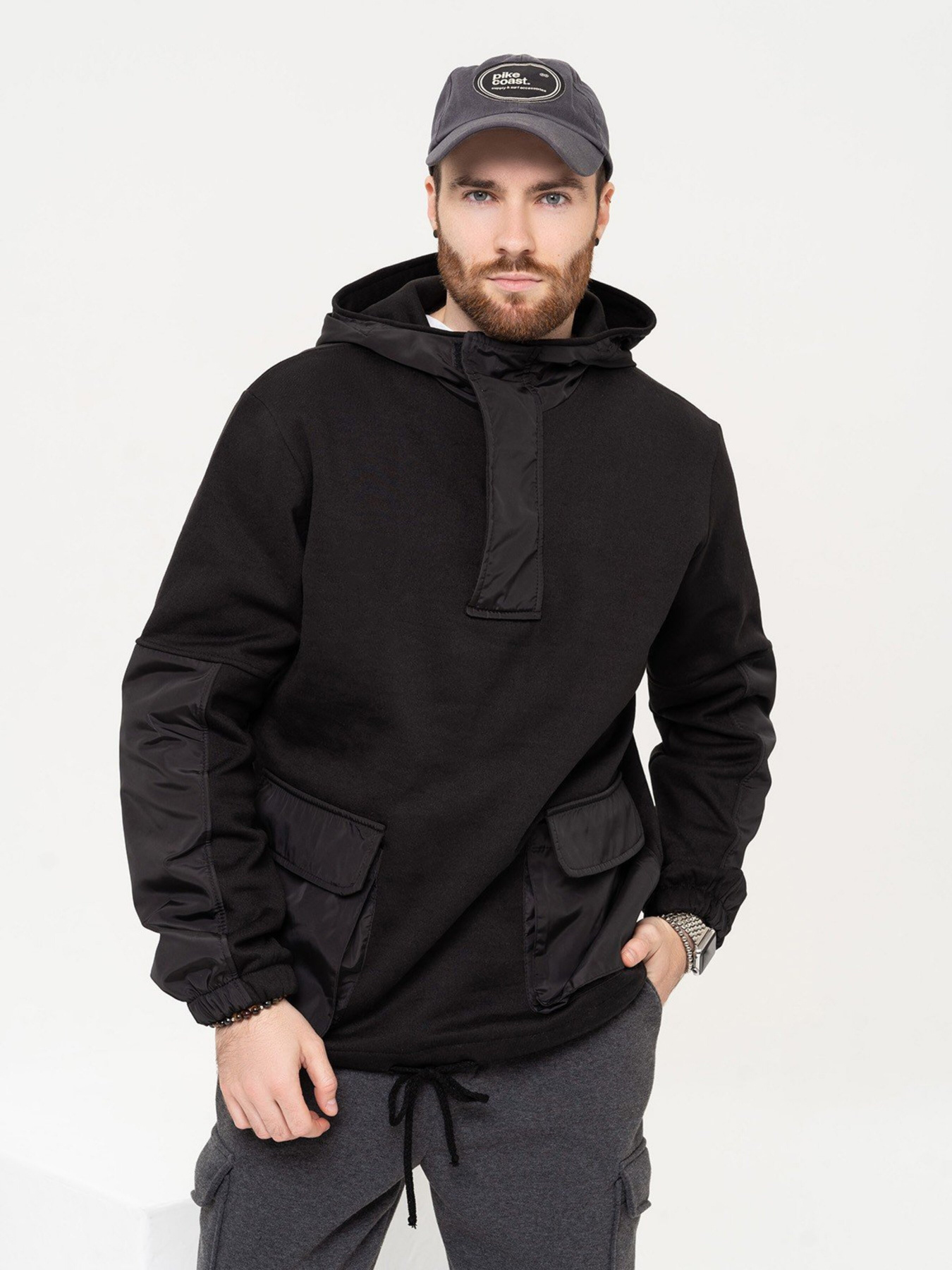 Кофта ISSA Plus модель GN-508_black Фото