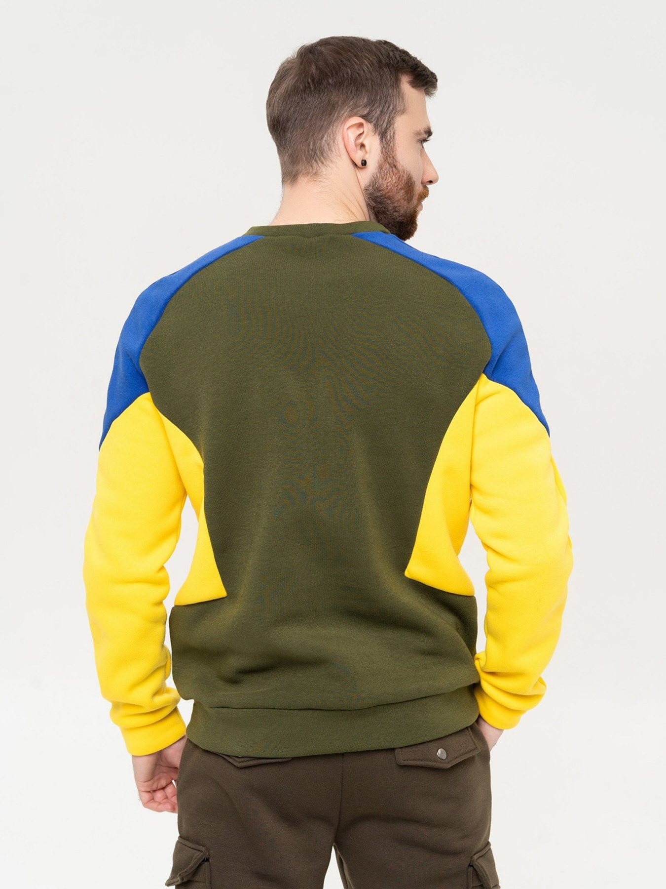 Свитшот ISSA Plus модель GN-509_khaki Фото