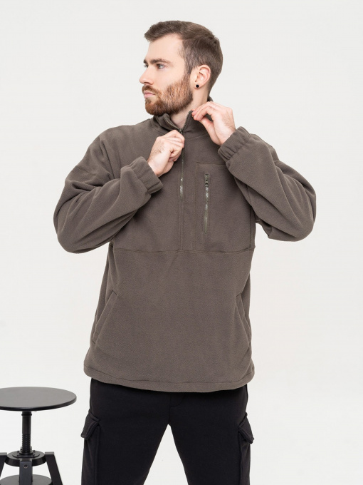 Кофта ISSA Plus модель GN-510_khaki Фото