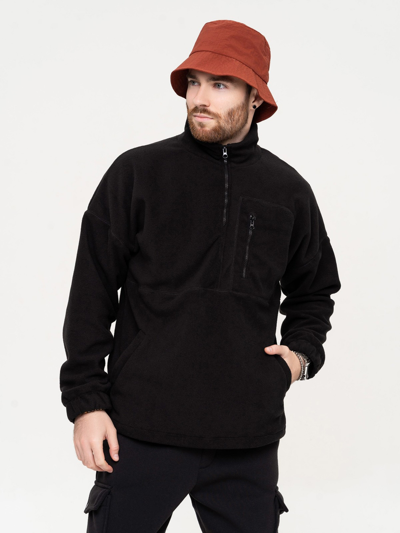 Кофта ISSA Plus модель GN-510_black Кофта ISSA Plus модель GN-510_black Фото