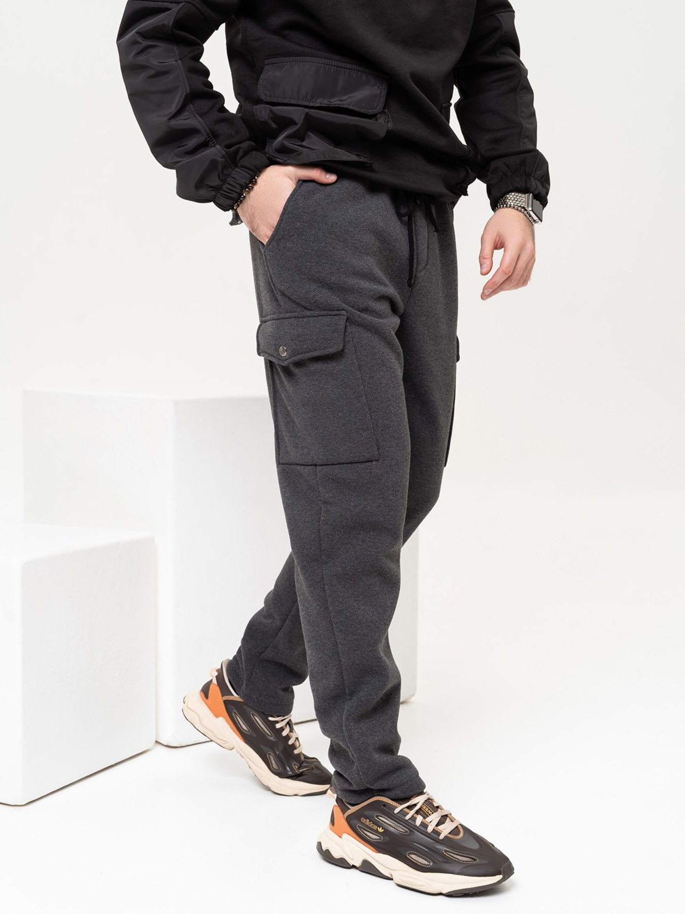 Спортивні штани ISSA Plus модель GN-512_darkgray Фото