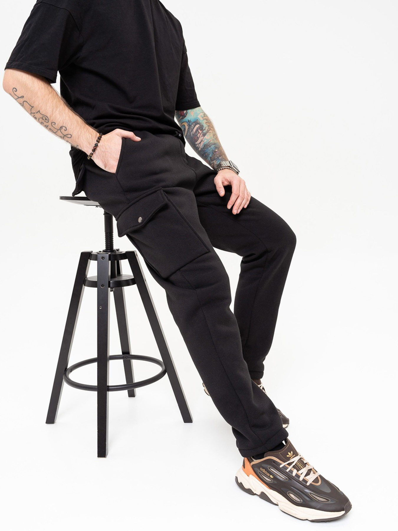 Спортивні штани ISSA Plus модель GN-512_black Спортивні штани ISSA Plus модель GN-512_black Фото