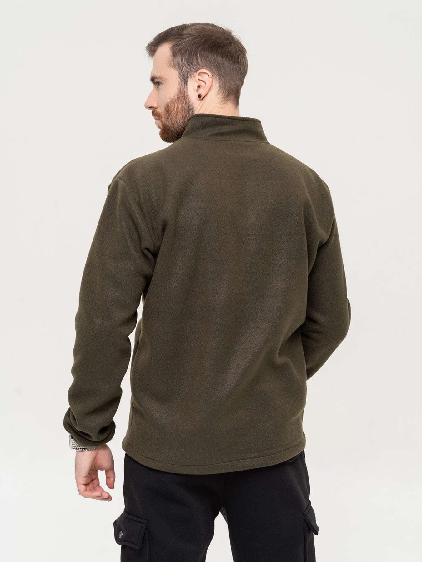 Кофта ISSA Plus модель GN-513_khaki Фото