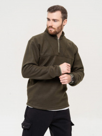 Кофта ISSA Plus модель GN-513_khaki Фото