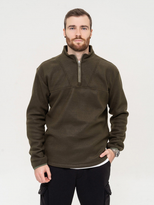 Кофта ISSA Plus модель GN-513_khaki Фото