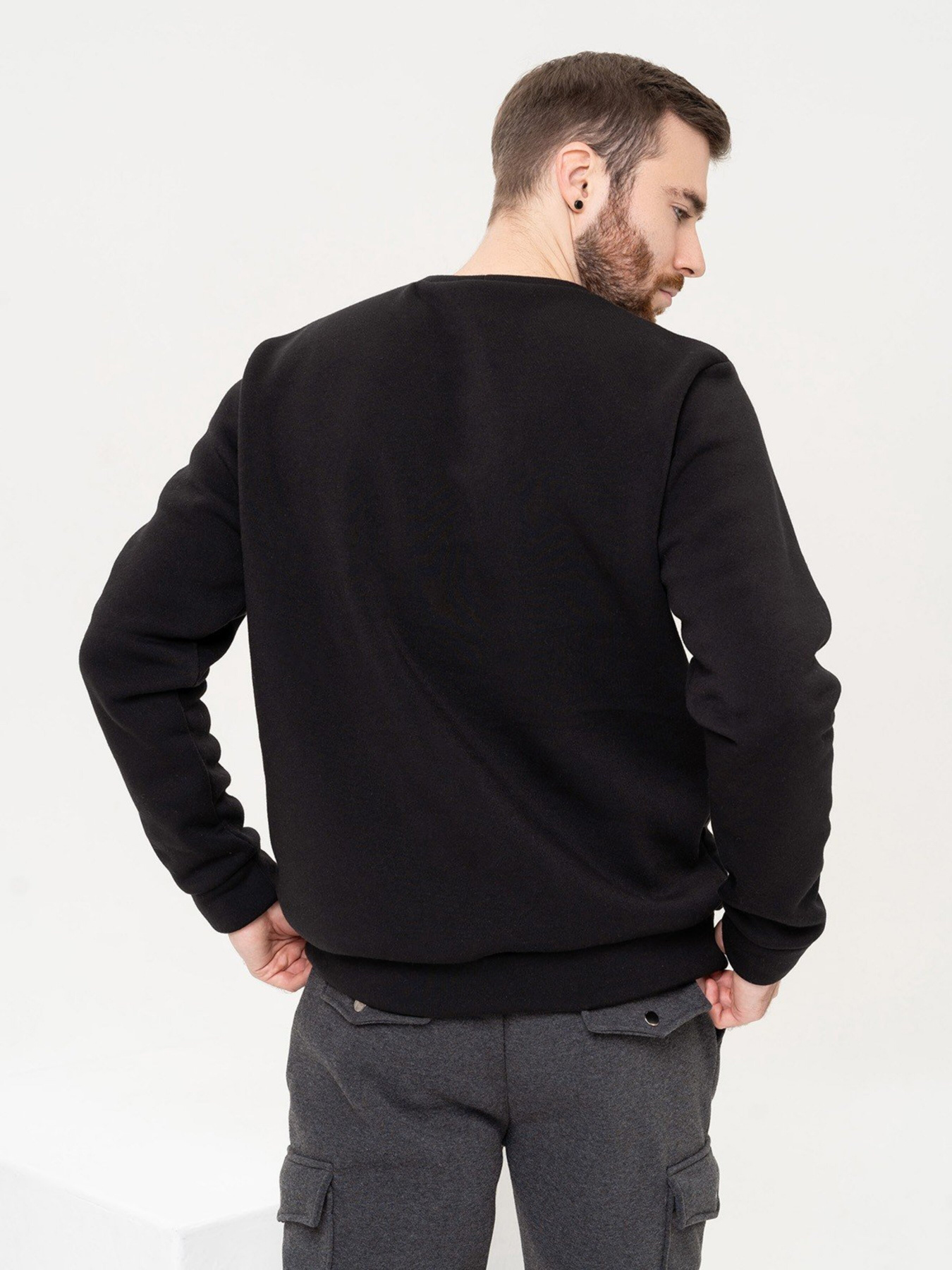 Світшот ISSA Plus модель GN-514_black Світшот ISSA Plus модель GN-514_black Фото