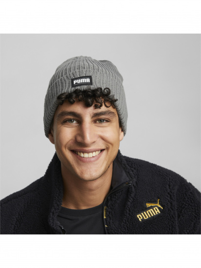Шапка PUMA Ribbed Classic Cuff Beanie модель 024038 — фото 3 - INTERTOP
