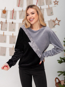 Свитшот ISSA Plus модель 13665_blackgrey Фото