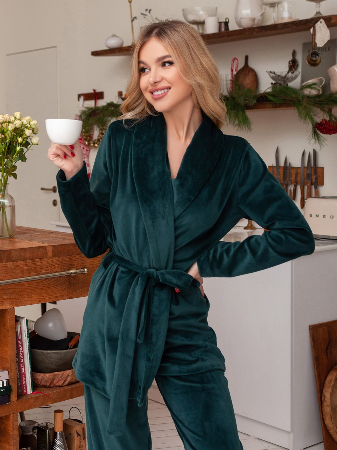 Піжама ISSA Plus модель 13666_green Фото