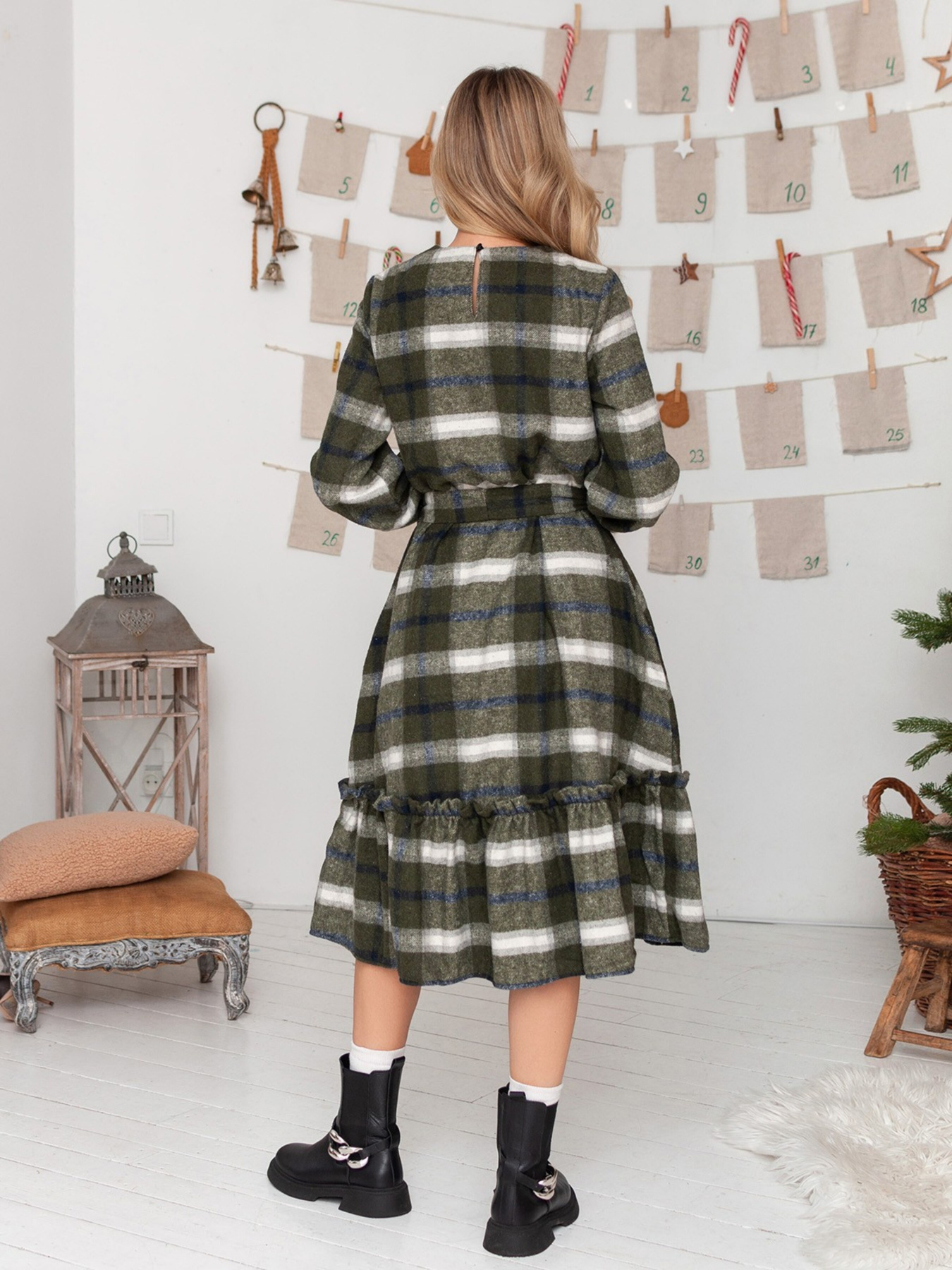 Сукня міді ISSA Plus модель 13670_hacks Фото