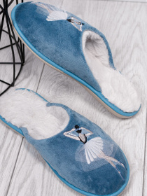 Капці ISSA Plus модель OB3-16_blue Капці ISSA Plus модель OB3-16_blue Фото